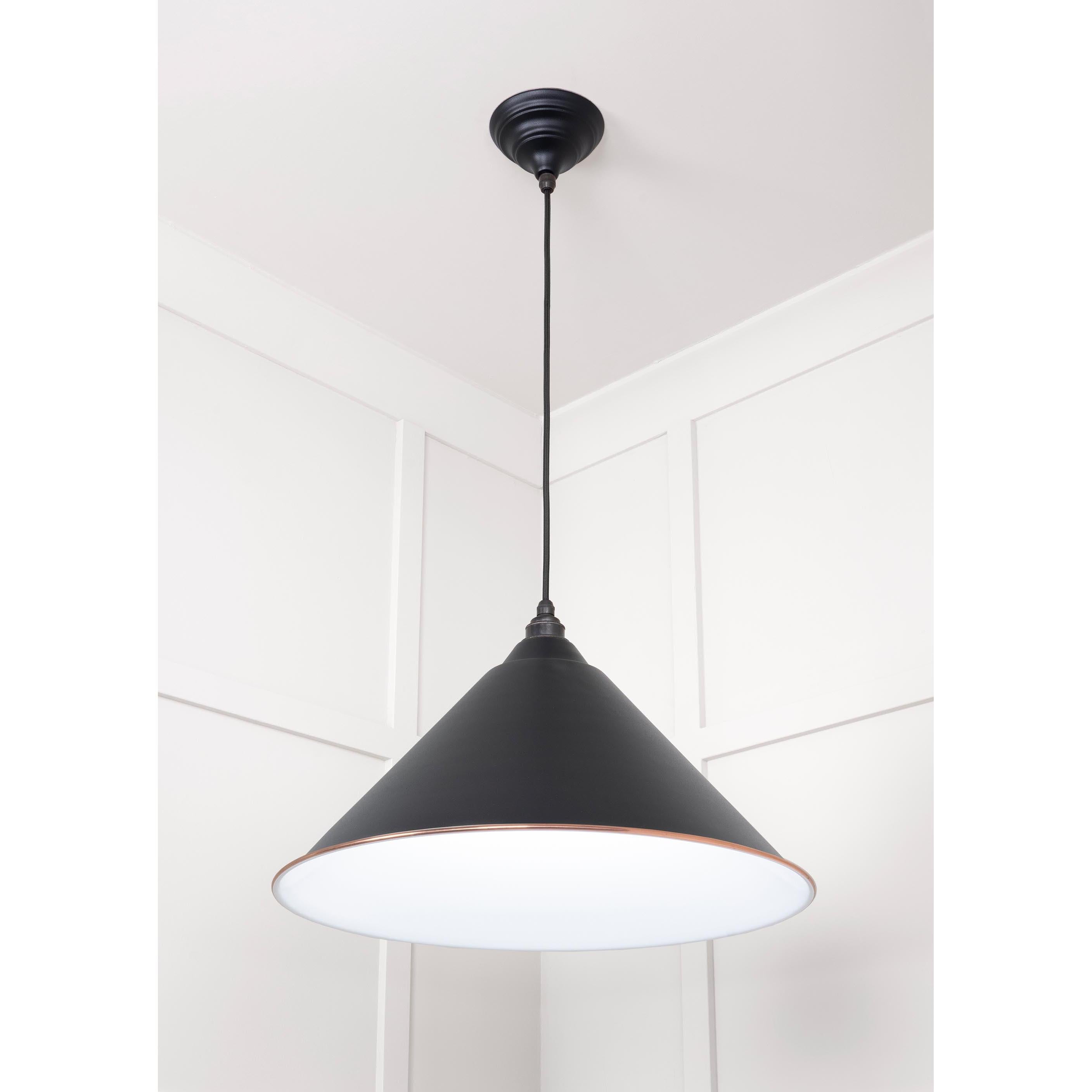 White Gloss Hockley Pendant in Elan Black | From The Anvil - Hockley - From The Anvil - Yester Home