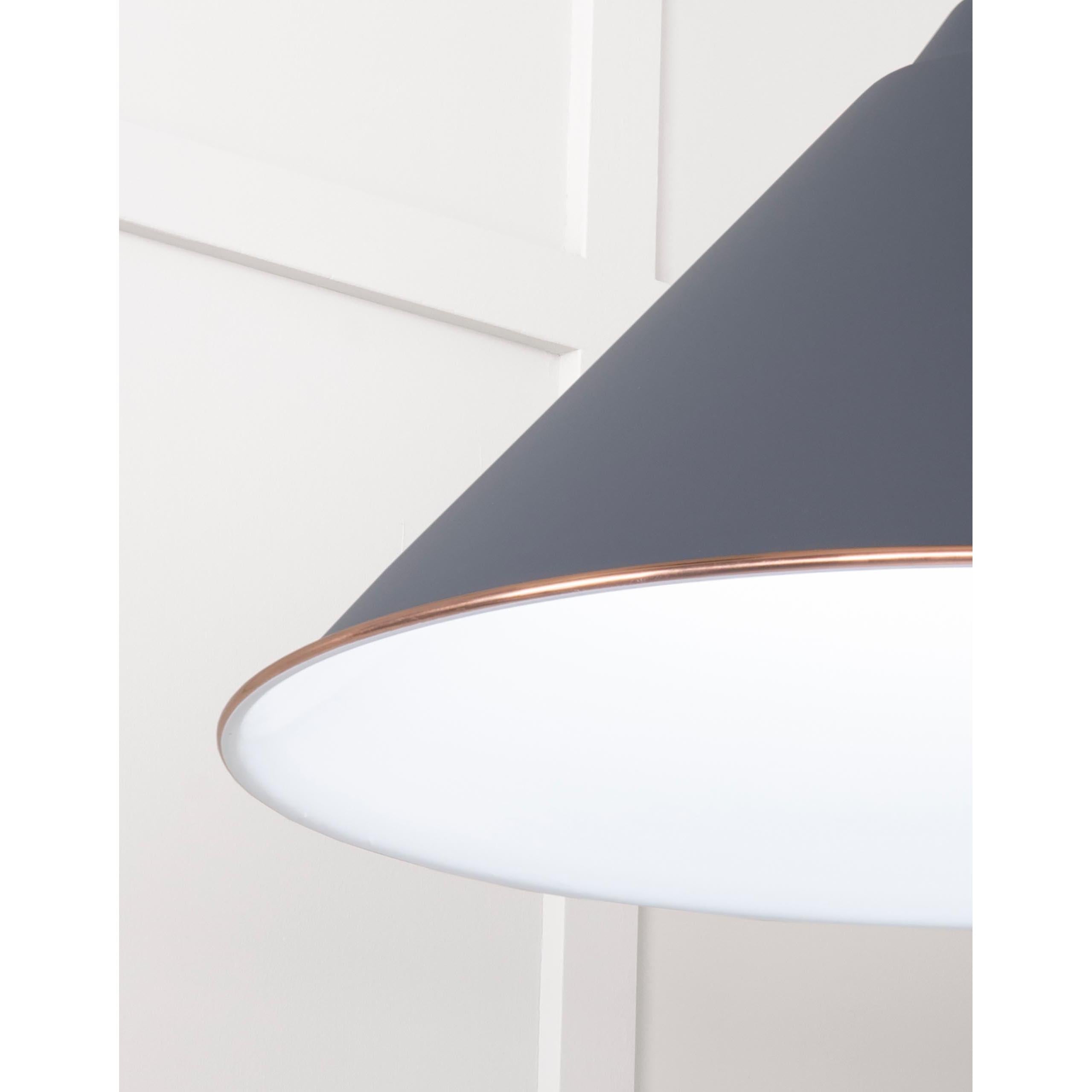 White Gloss Hockley Pendant in Slate | From The Anvil - Hockley - From The Anvil - Yester Home