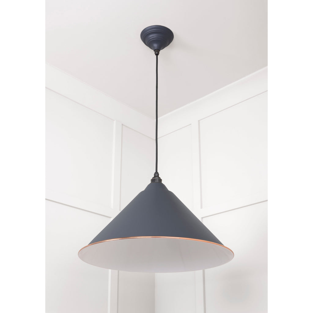White Gloss Hockley Pendant in Slate | From The Anvil-Hockley-Yester Home