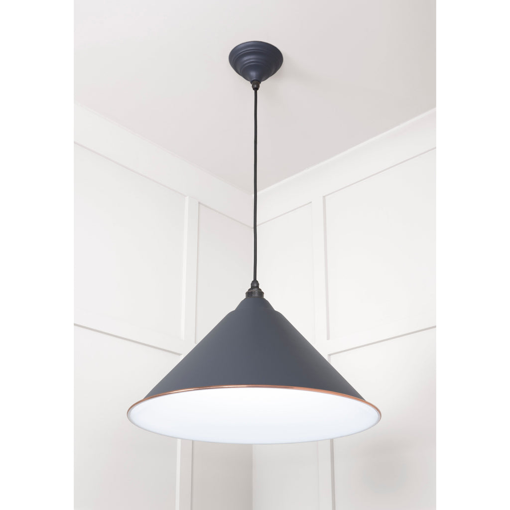 White Gloss Hockley Pendant in Slate | From The Anvil-Hockley-Yester Home
