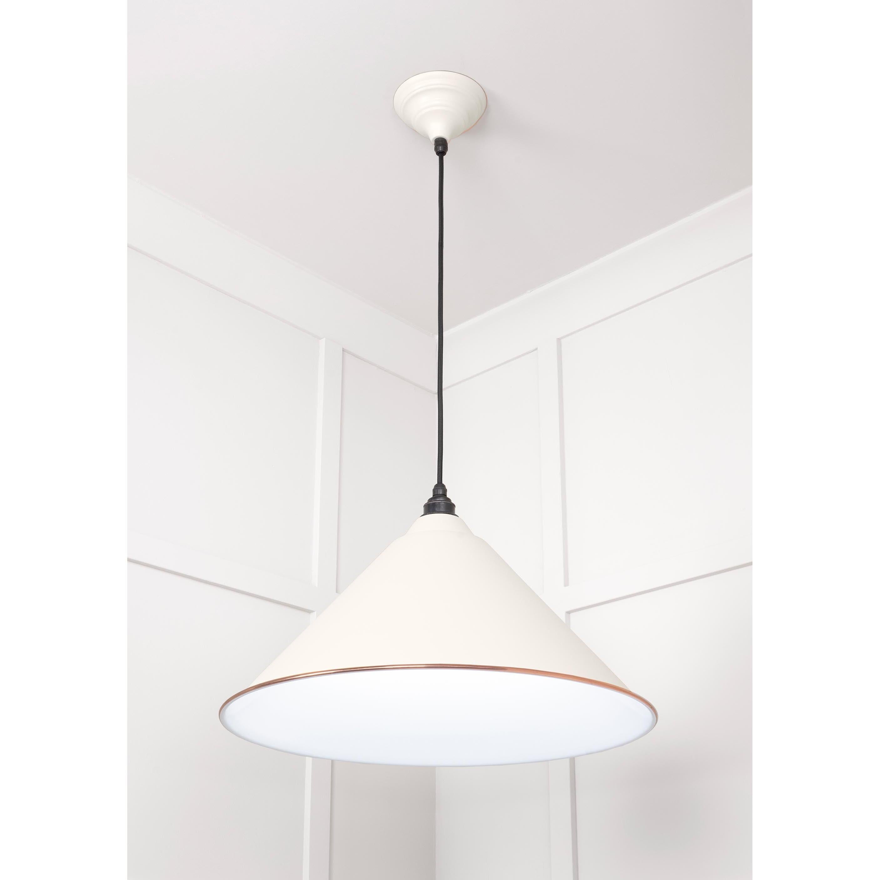 White Gloss Hockley Pendant in Teasel | From The Anvil - Hockley - From The Anvil - Yester Home