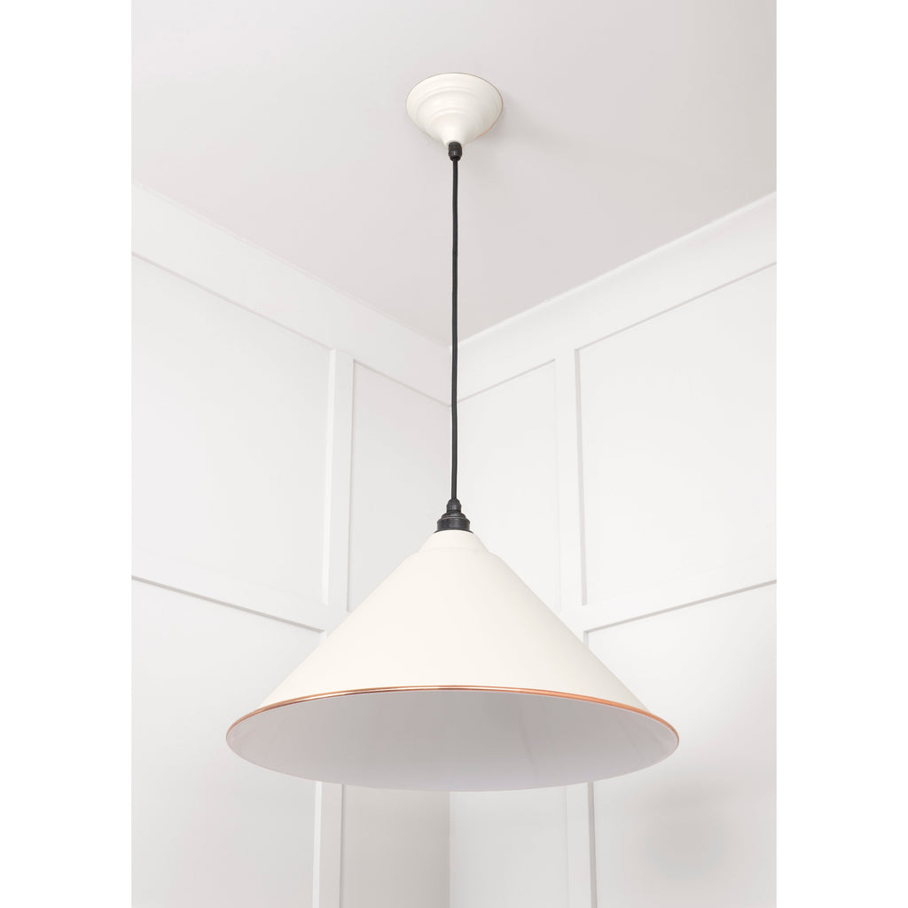 White Gloss Hockley Pendant in Teasel | From The Anvil-Hockley-Yester Home