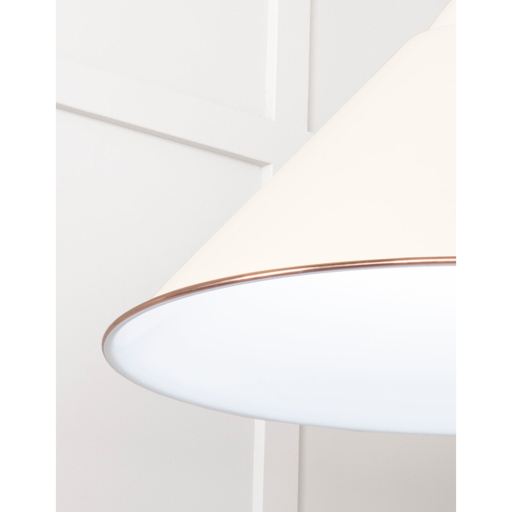 White Gloss Hockley Pendant in Teasel | From The Anvil-Hockley-Yester Home