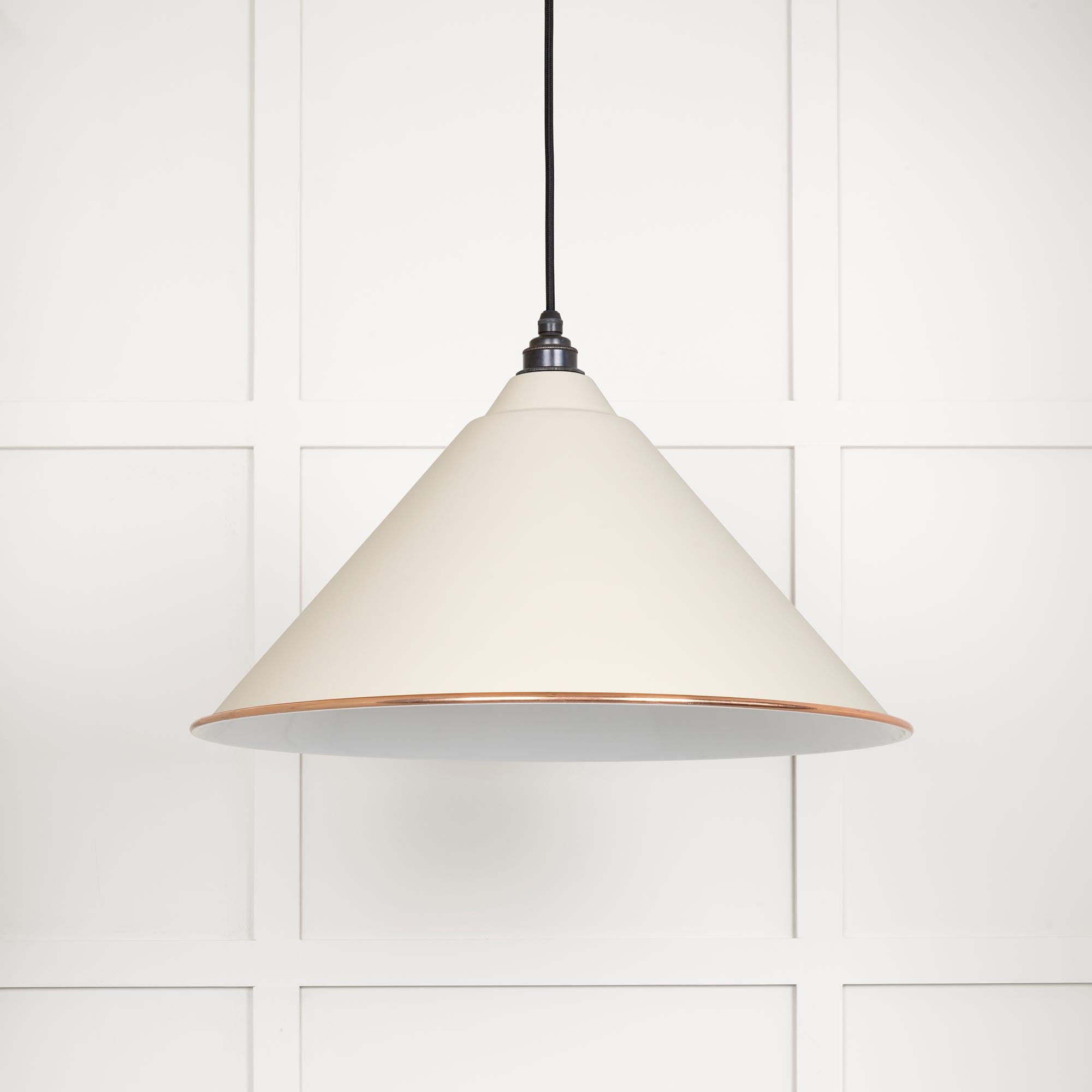 White Gloss Hockley Pendant in Teasel | From The Anvil - Hockley - From The Anvil - Yester Home