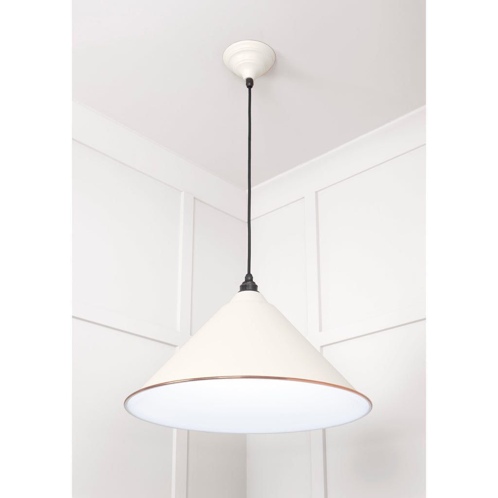 White Gloss Hockley Pendant in Teasel | From The Anvil-Hockley-Yester Home