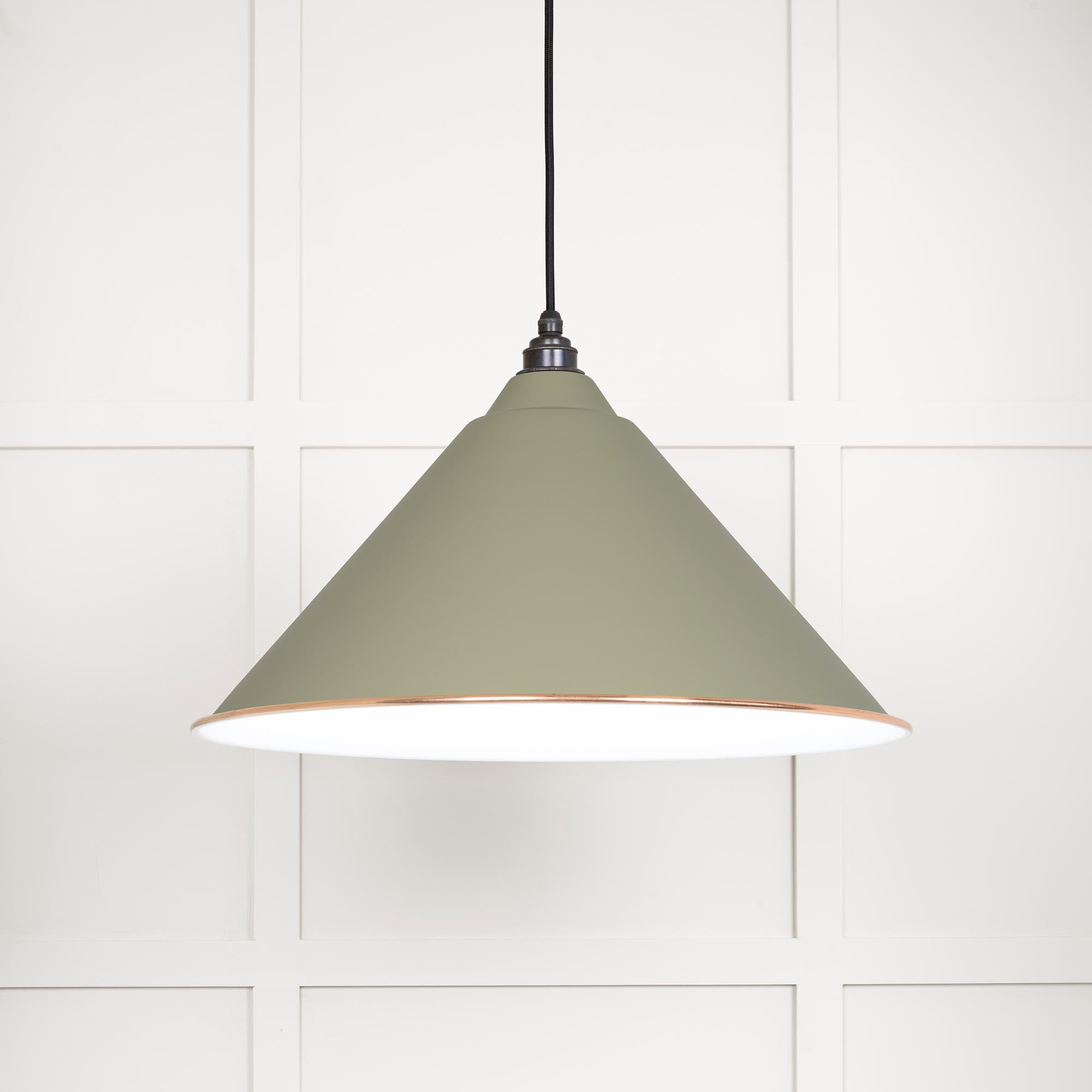 White Gloss Hockley Pendant in Tump | From The Anvil - Hockley - From The Anvil - Yester Home