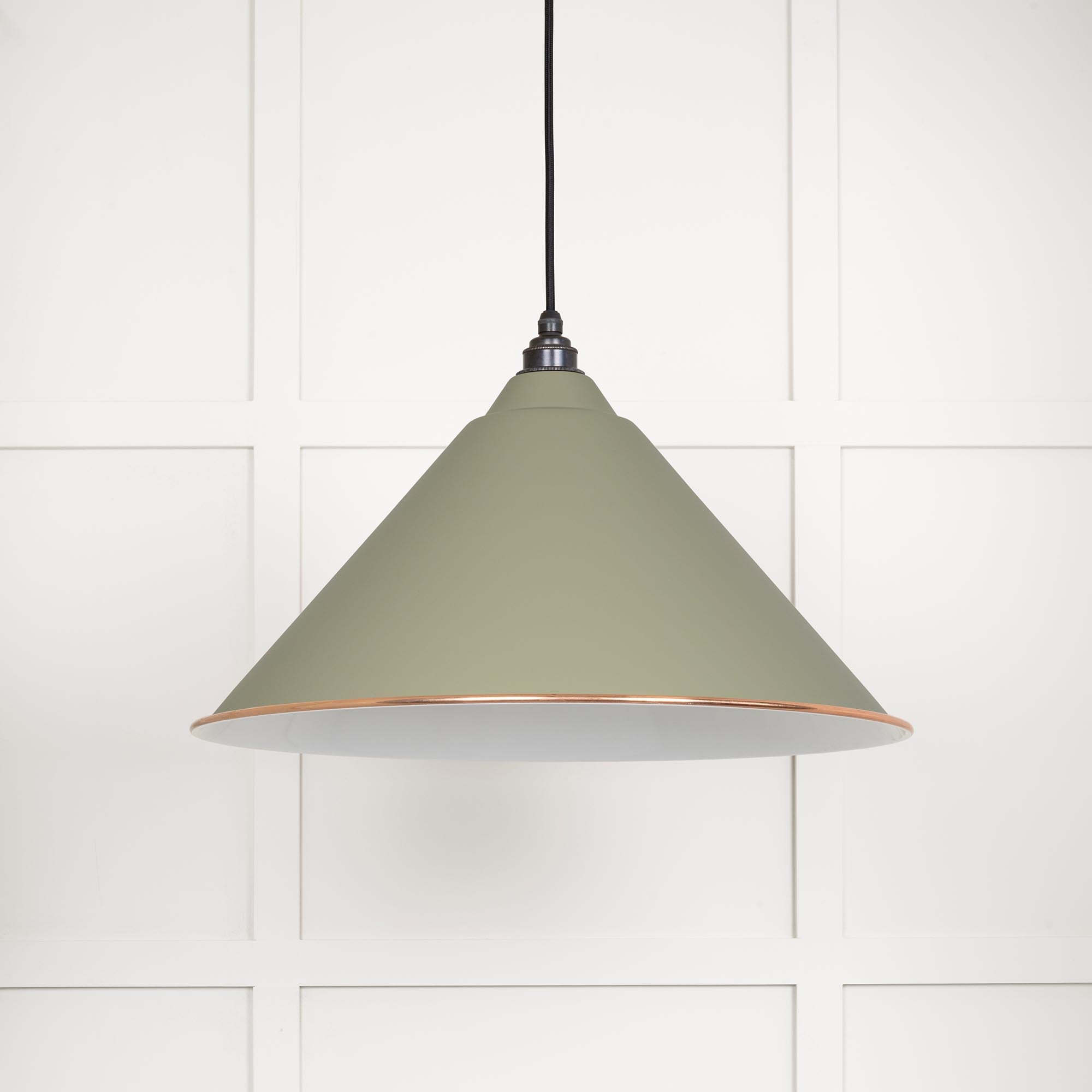 White Gloss Hockley Pendant in Tump | From The Anvil - Hockley - From The Anvil - Yester Home