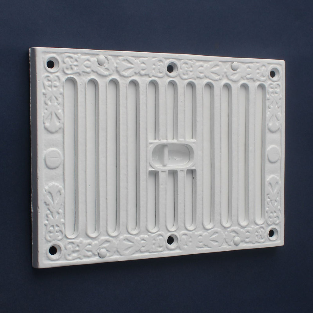 White Kenrick Hit & Miss Air Vent · 9 x 6 Inch ·-Air Vents-Yester Home