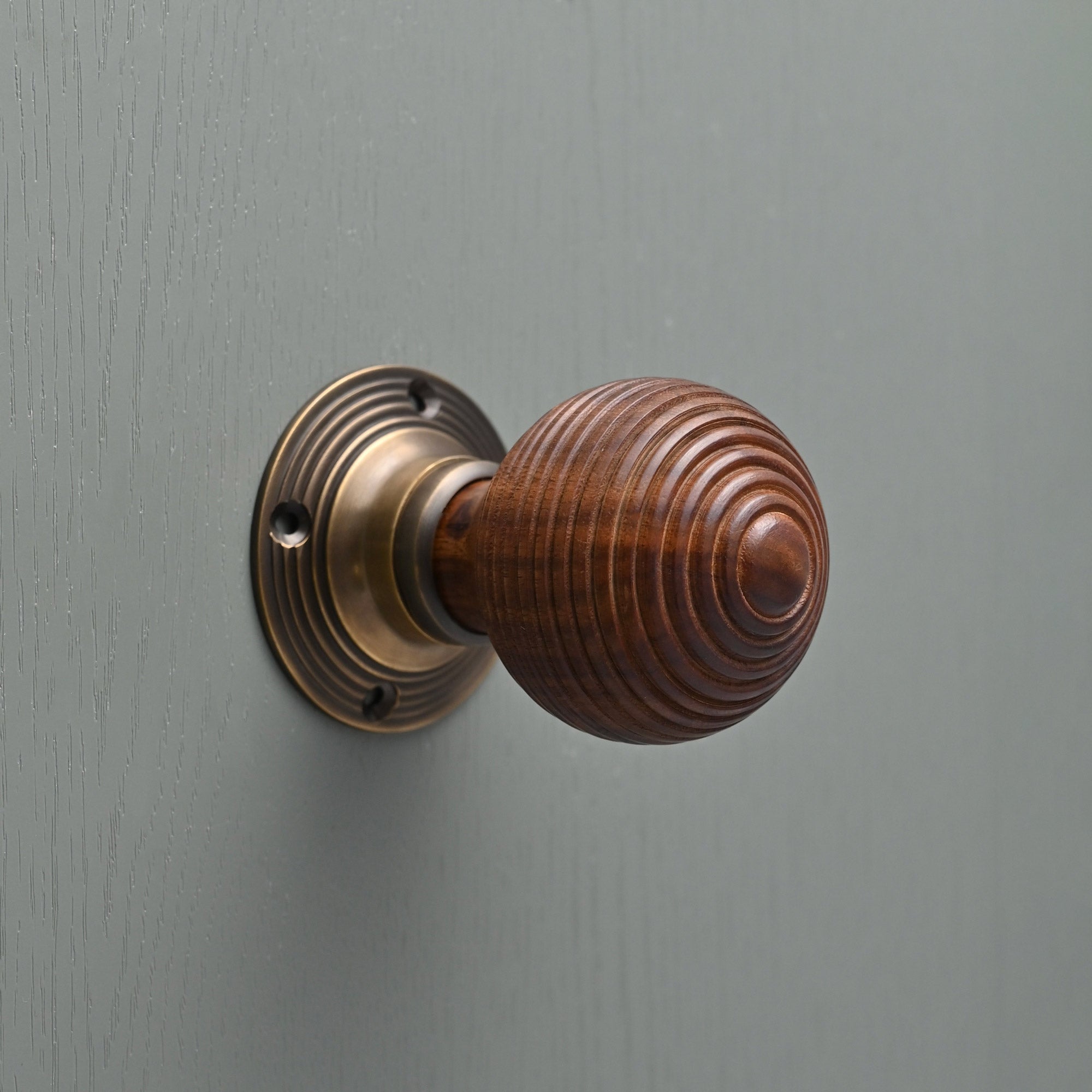 Wooden Beehive Mortice/Rim Door Knob Set - Mortice Knobs - Yester Home - Yester Home