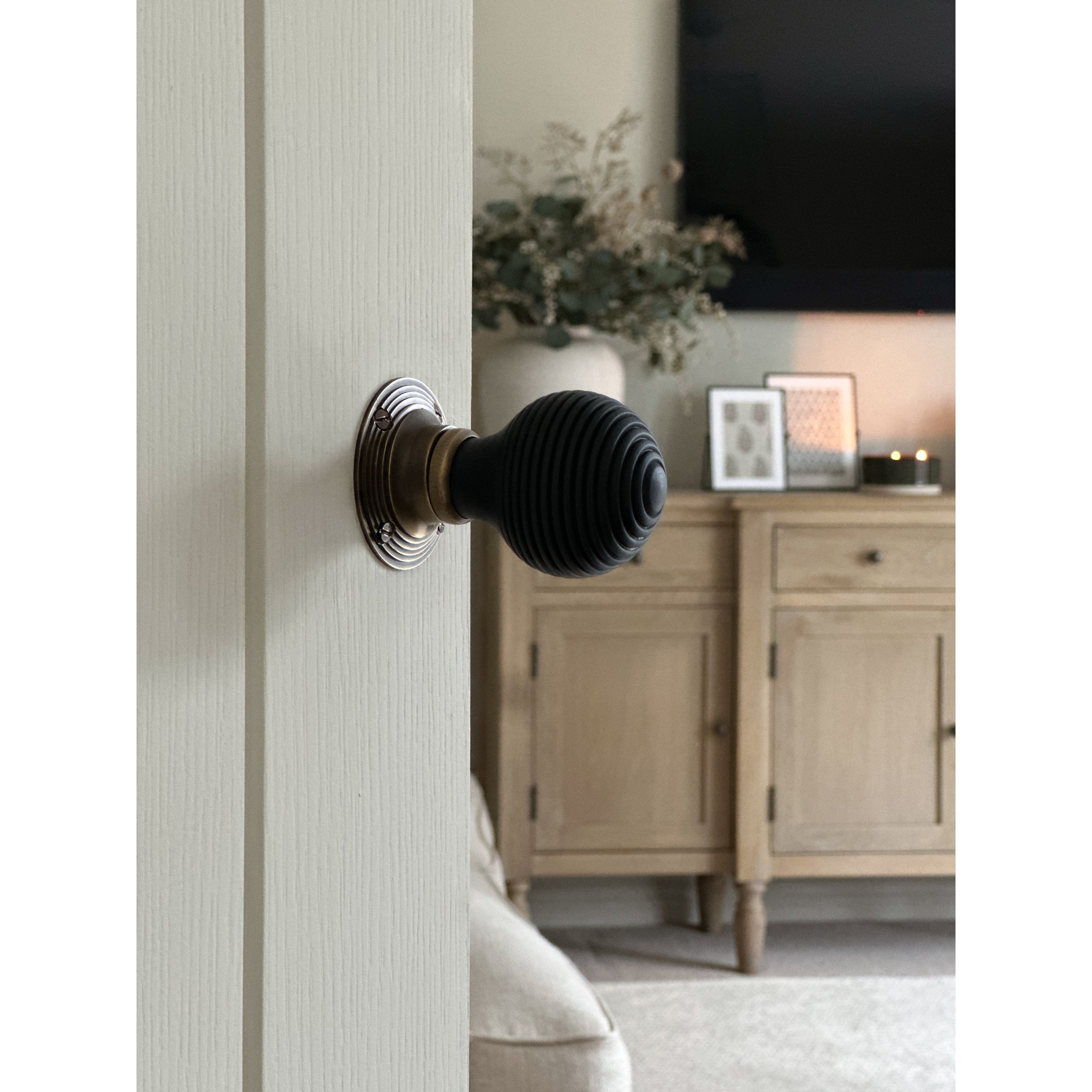 Wooden Beehive Mortice/Rim Door Knob Set - Mortice Knobs - Yester Home - Yester Home