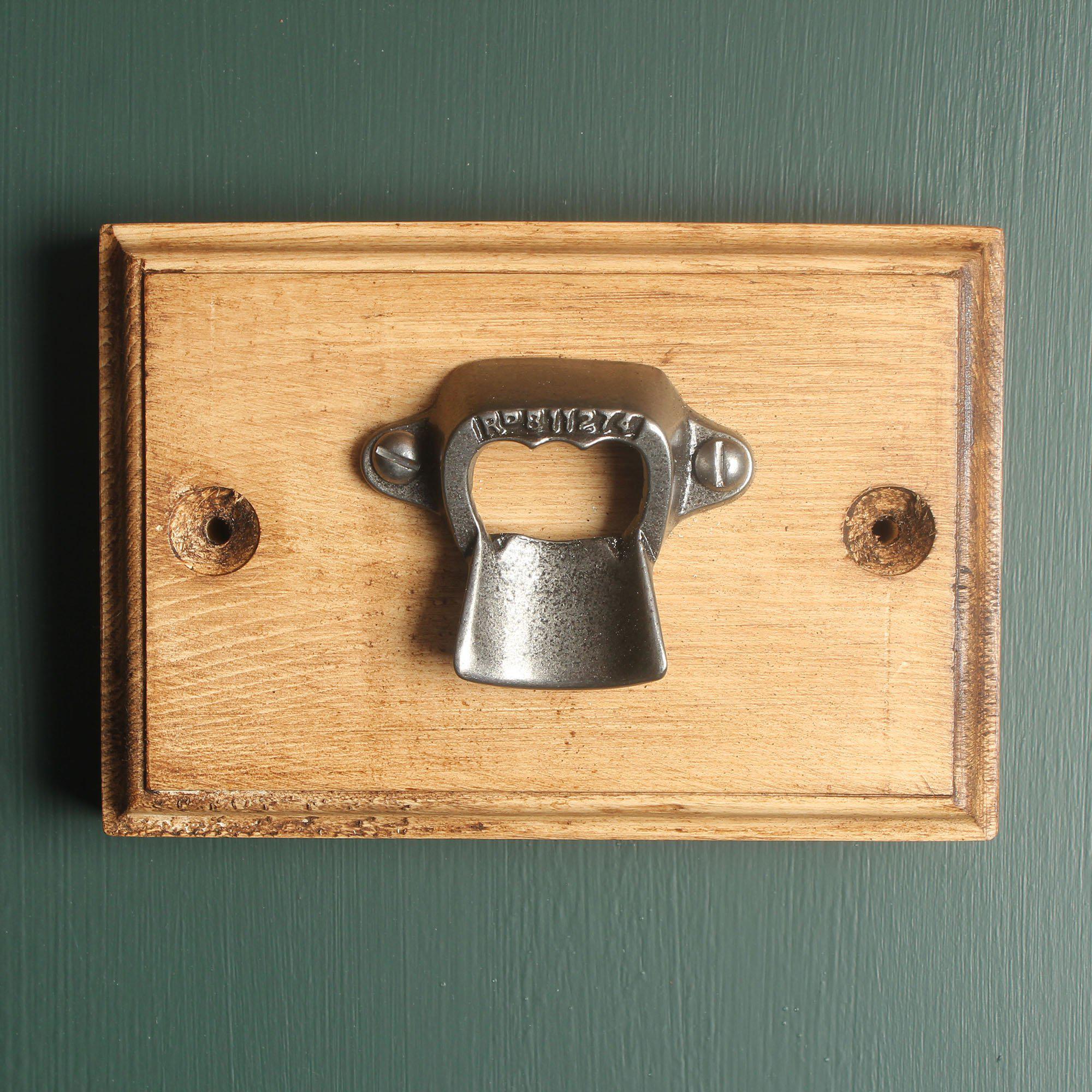 Wooden Wall Mounted Bottle Opener-Bottle Openers-Yester Home