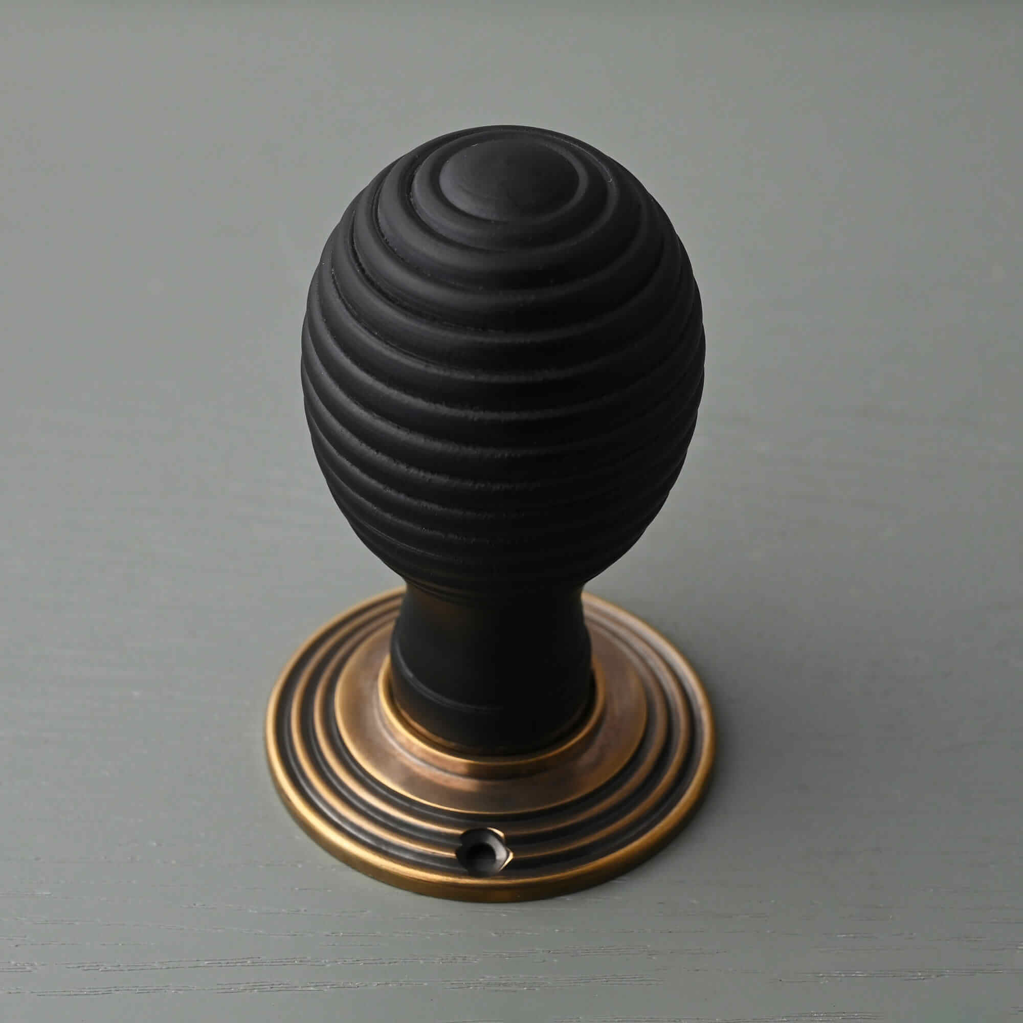 Traditional Oval Wooden Beehive Mortice/Rim Door Knobs - Mortice Knobs - Yester Home - Yester Home