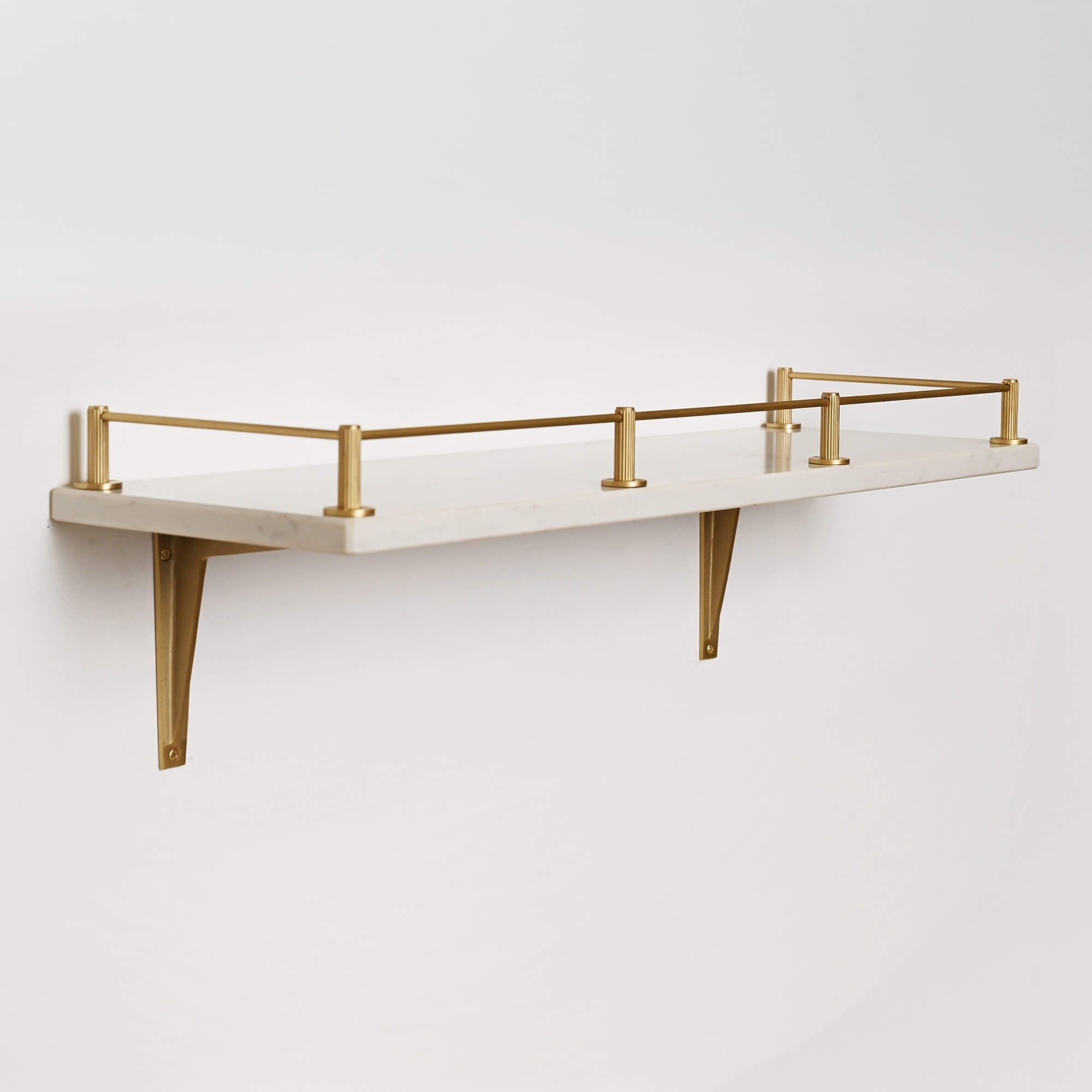 Claverley Gallery Shelf Rail | Brushed Satin Brass Lacquered - Gallery Rails - Yester Home - Yester Home