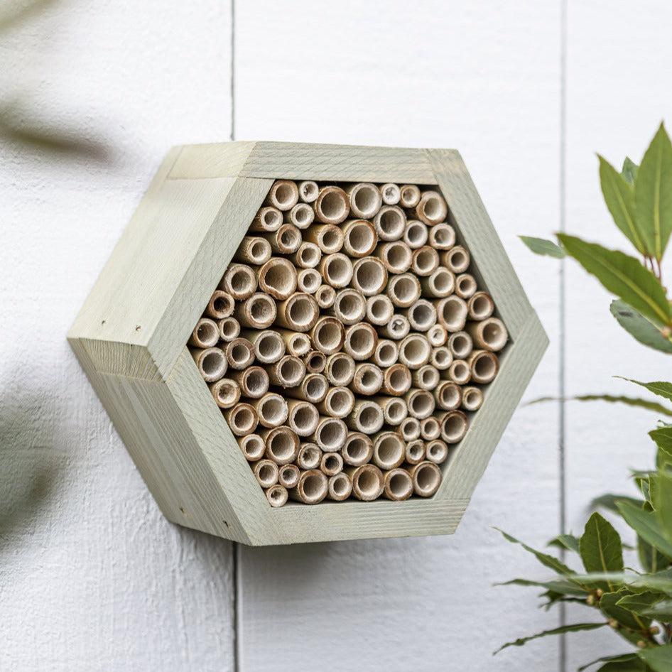Sheltand Wild Bee House in Sage-Gardening Accessories-Yester Home