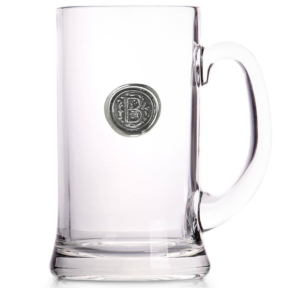 1 Pint Glass Monogram Seal-Beer Glasses-Yester Home