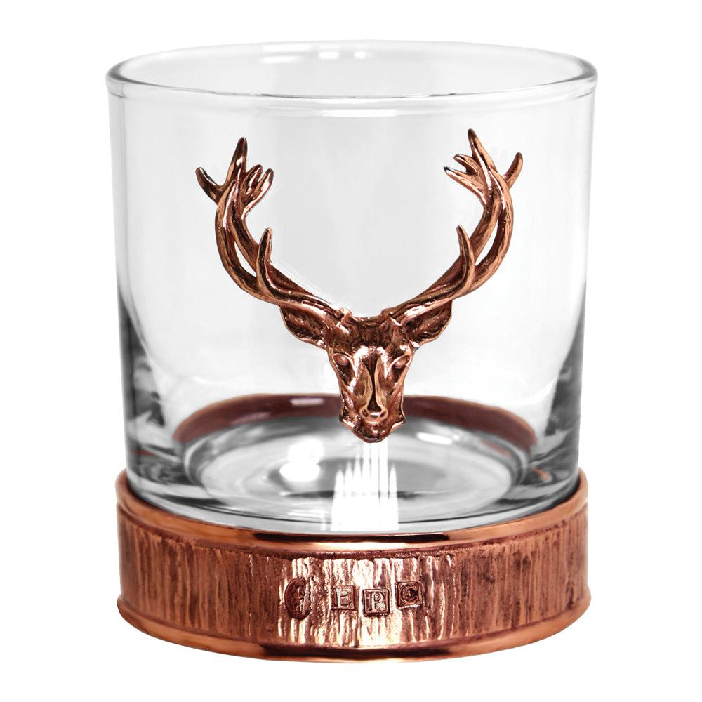 Highland Stag Pewter Glass Beer Tankard
