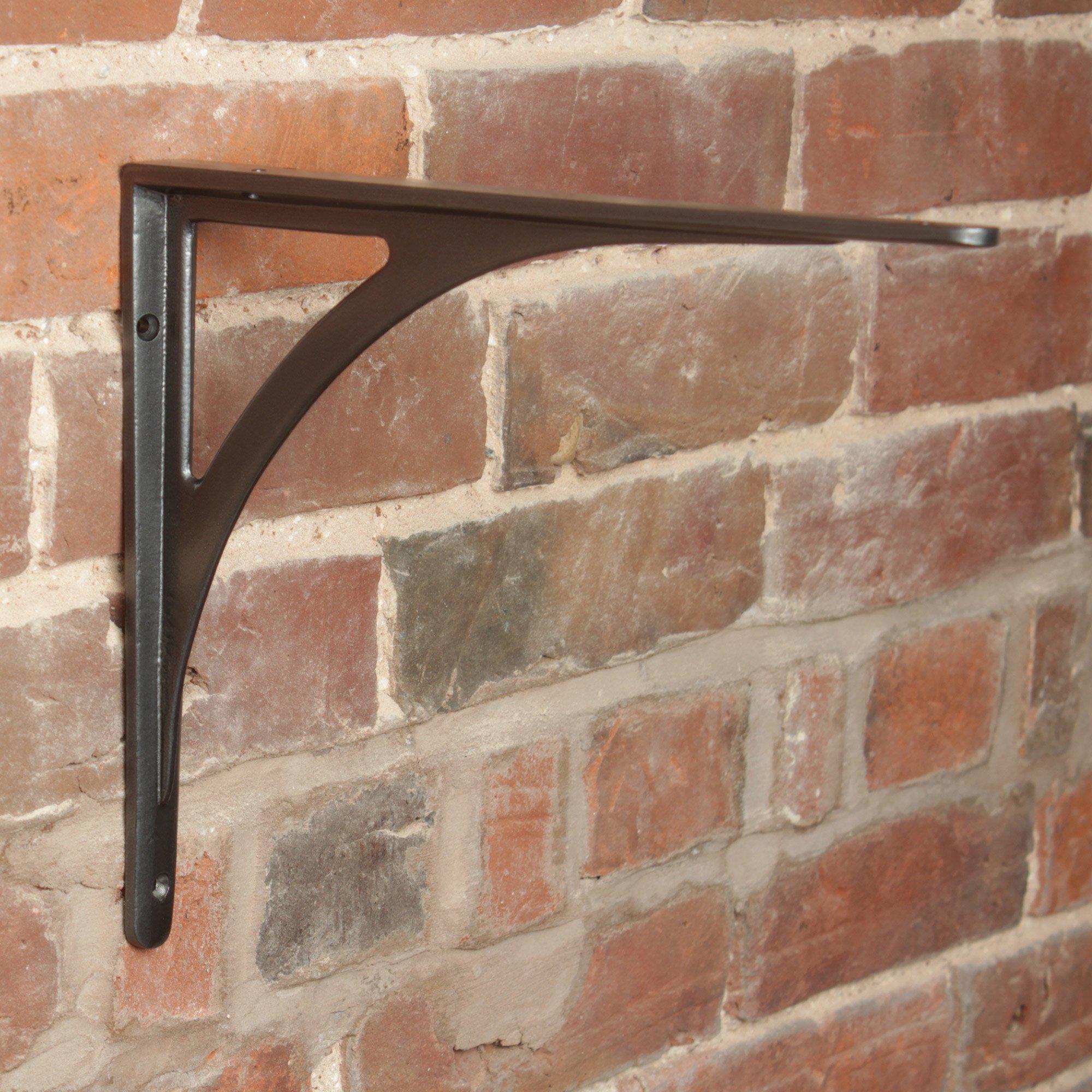 12 x 10 Inch Ironbridge Cast Iron Shelf Bracket-11 - 12" Brackets-Yester Home