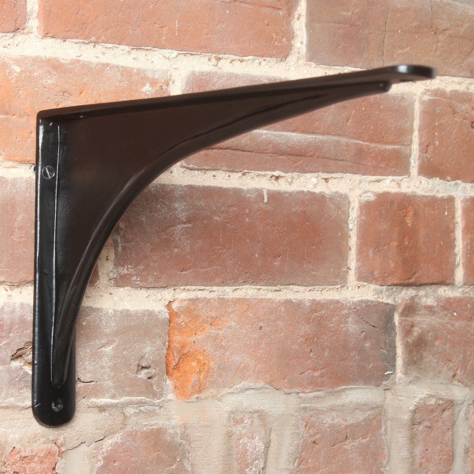 13.5 x 8 Inch Arched Cast Iron Shelf Bracket-11 - 12" Brackets-Yester Home