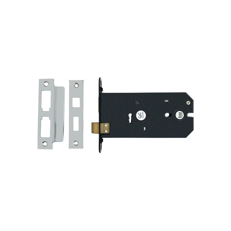 3 Lever Horizontal Mortice Lock 6" Electro Brass-Locks & Latches-Yester Home