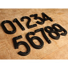 4" House Numbers Railway Style · Black ·-House Numbers-Yester Home