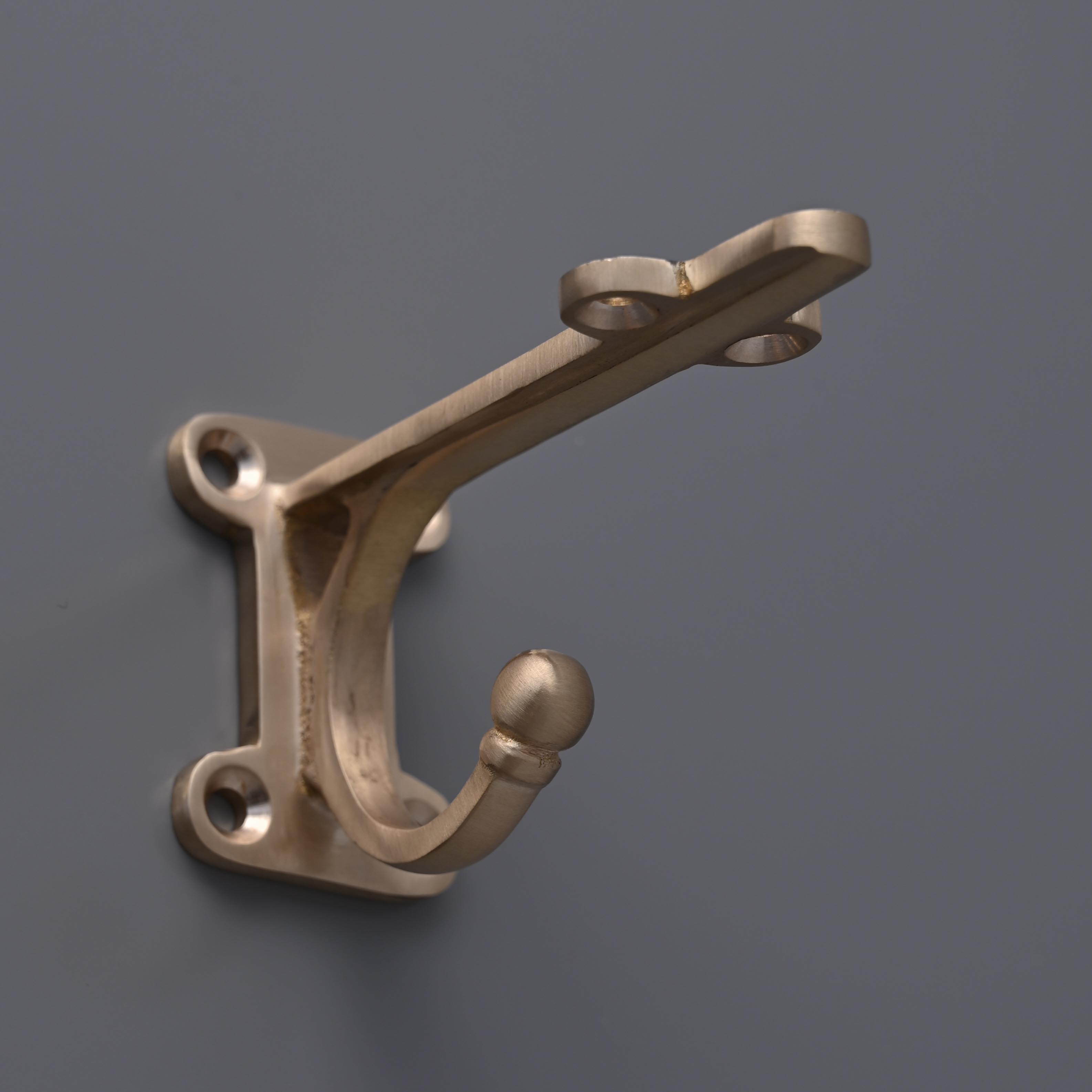 4 Inch Chiltern Brass Shelf Bracket-4 - 6" Shelf Brackets-Yester Home