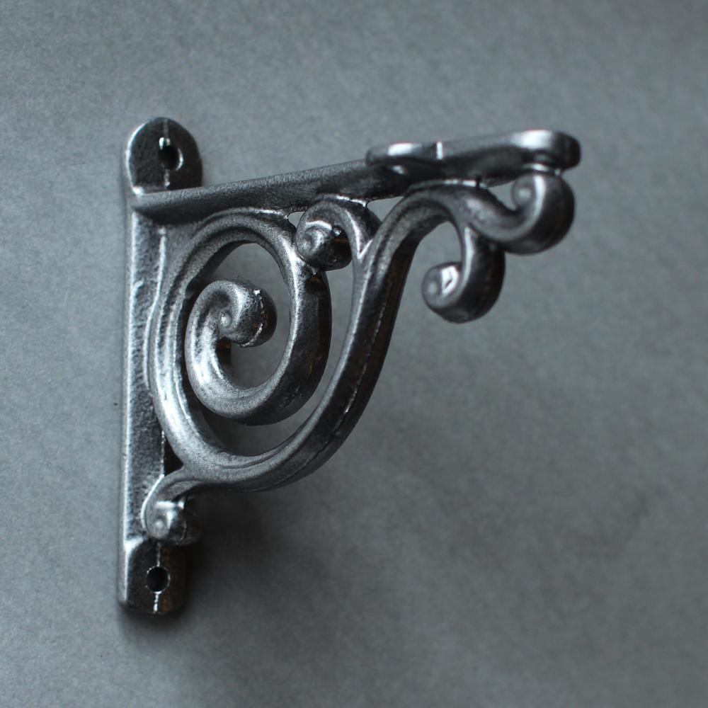 4 Inch Edwardian Cast Iron Shelf Bracket-4 - 6" Shelf Brackets-Yester Home