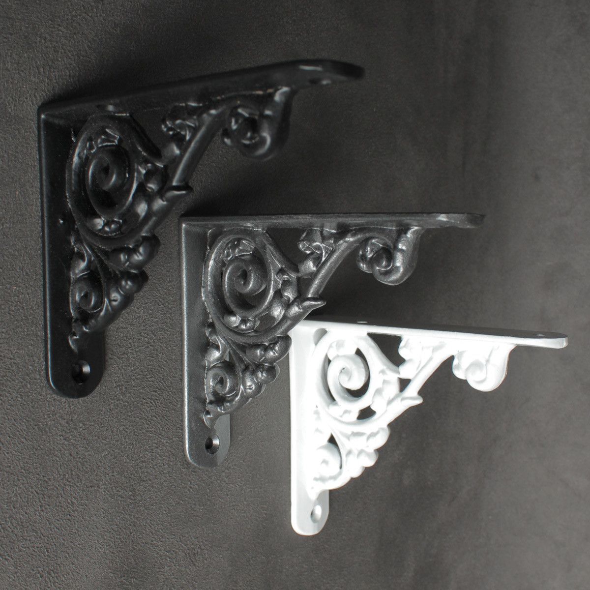 5 x 4 Inch Art Nouveau Cast Iron Shelf Bracket-4 - 6" Shelf Brackets-Yester Home