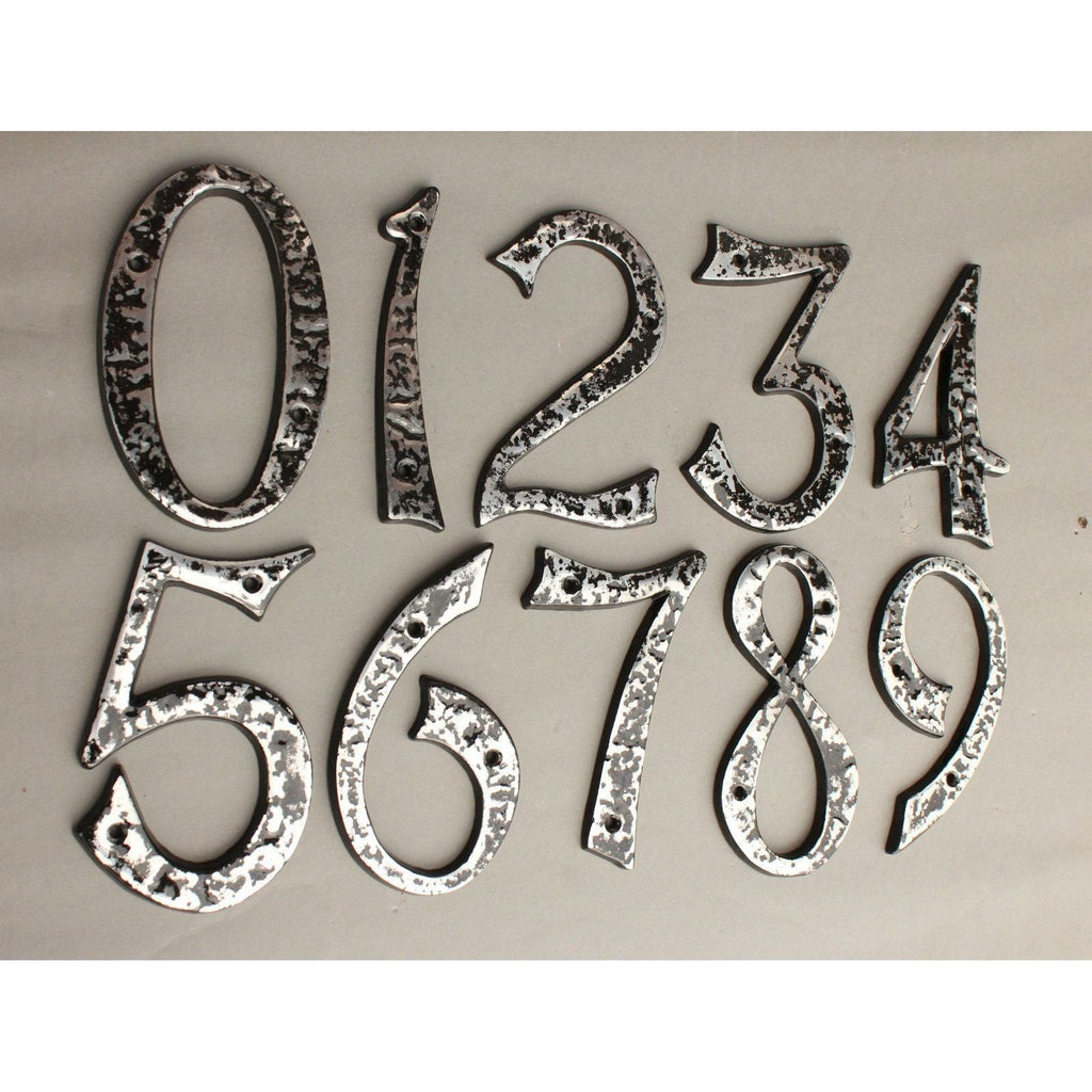 6" Traditional House Numbers · Polished ·