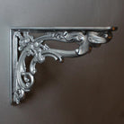 6 x 8 Inch Victorian Leaf Cast Iron Shelf Bracket-7 - 8" Shelf Brackets-Yester Home