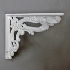 6 x 8 Inch Victorian Leaf Cast Iron Shelf Bracket-7 - 8" Shelf Brackets-Yester Home