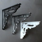 6 x 8 Inch Victorian Leaf Cast Iron Shelf Bracket-7 - 8" Shelf Brackets-Yester Home