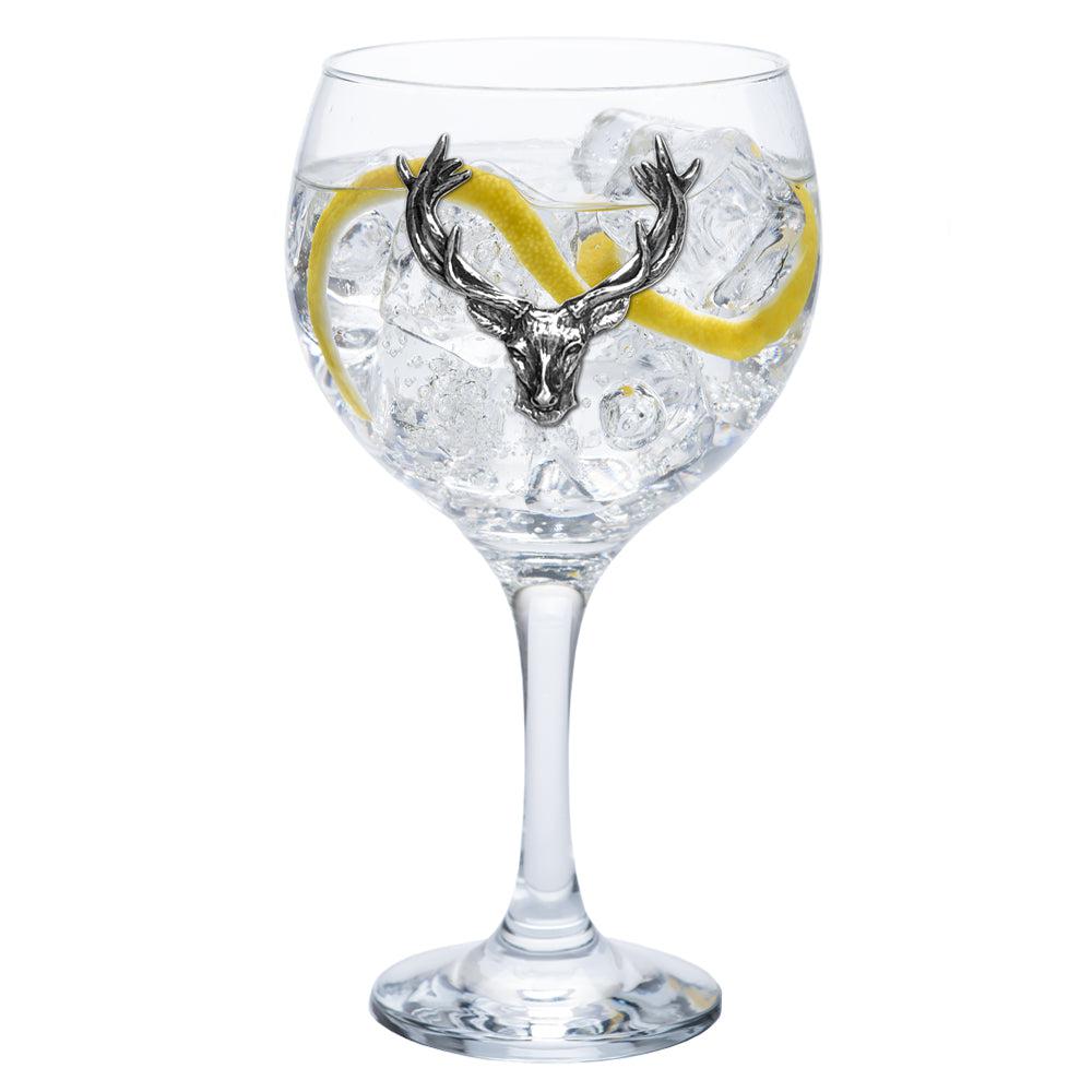 620ml Pewter Stag Head Gin Glass-Gin Glasses-Yester Home