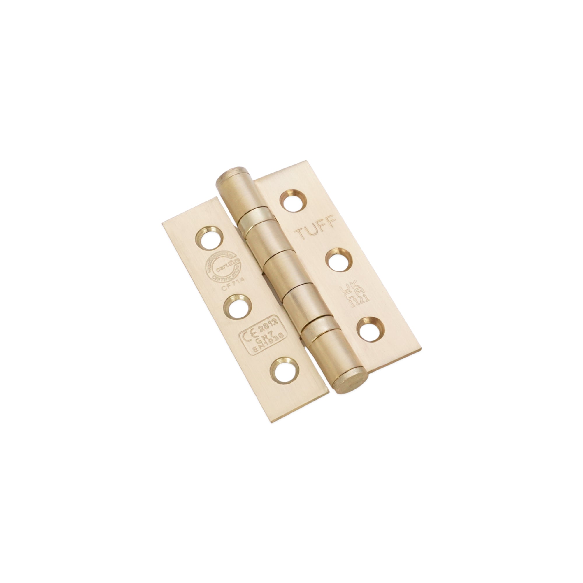CE7 Mild Steel BB Butt Hinge - Satin Brass - Hinges - Spira Brass - Yester Home