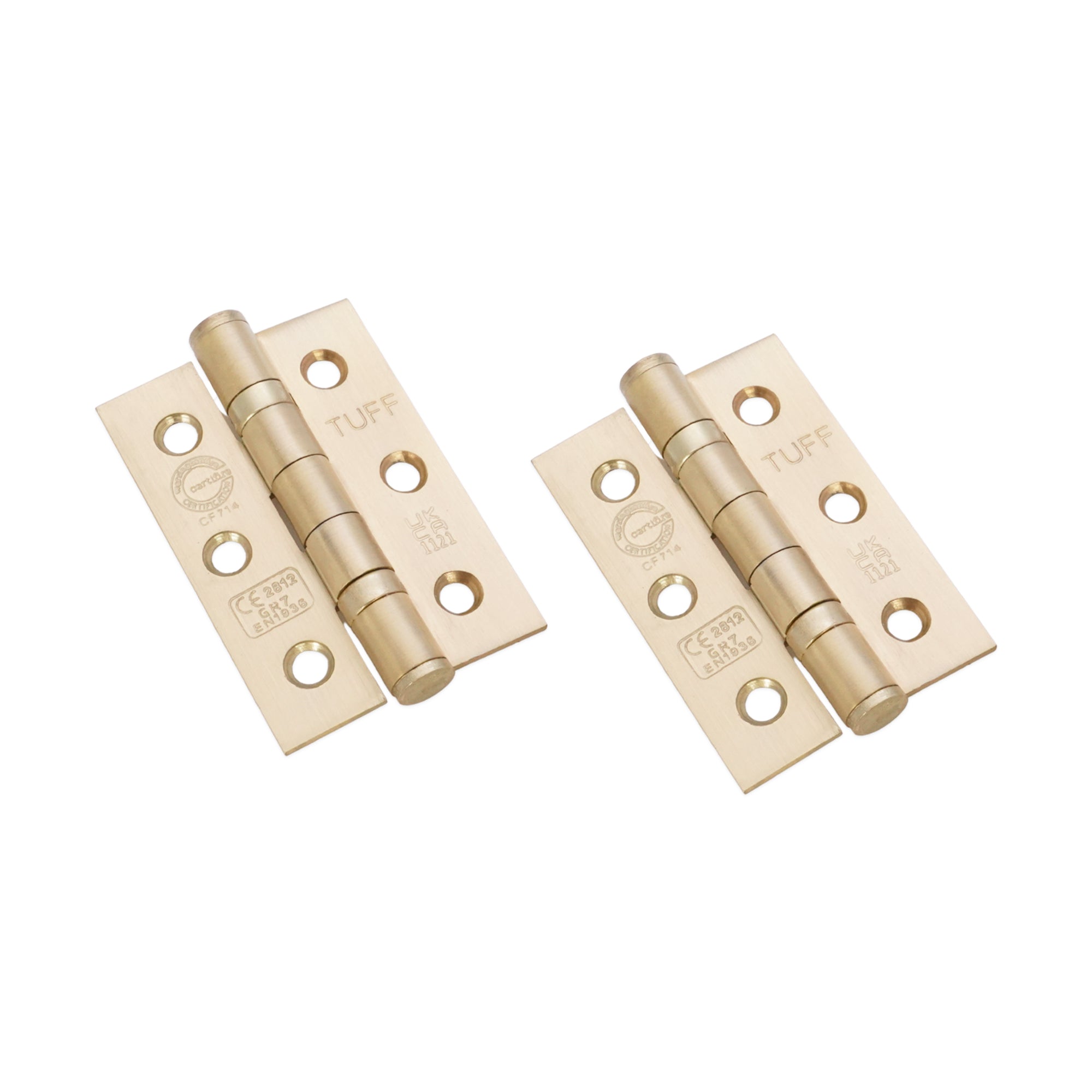 CE7 Mild Steel BB Butt Hinge - Satin Brass - Hinges - Spira Brass - Yester Home