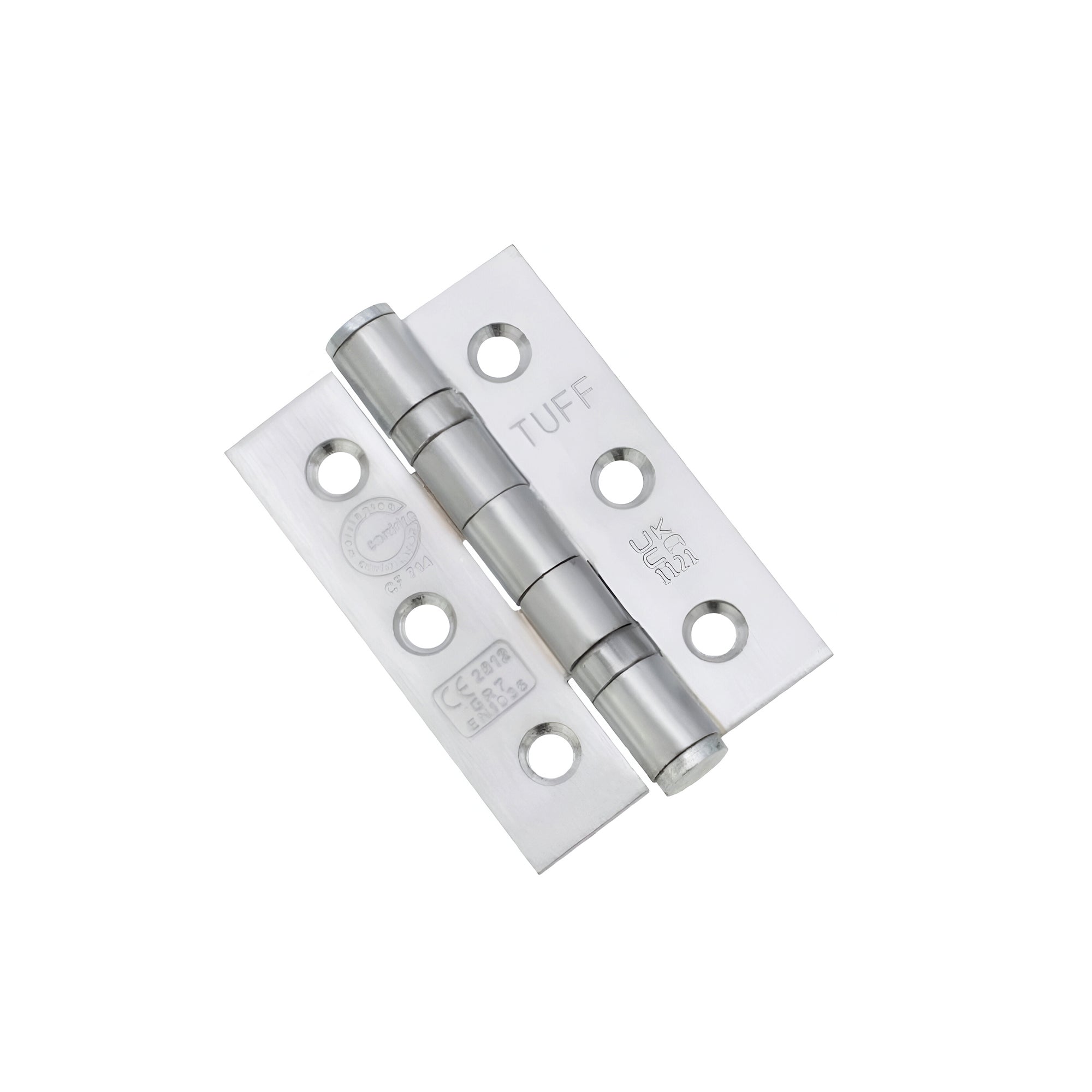 CE7 Mild Steel BB Butt Hinge - Satin Chrome - Hinges - Spira Brass - Yester Home