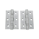 CE7 Mild Steel BB Butt Hinge - Satin Chrome - Hinges - Spira Brass - Yester Home