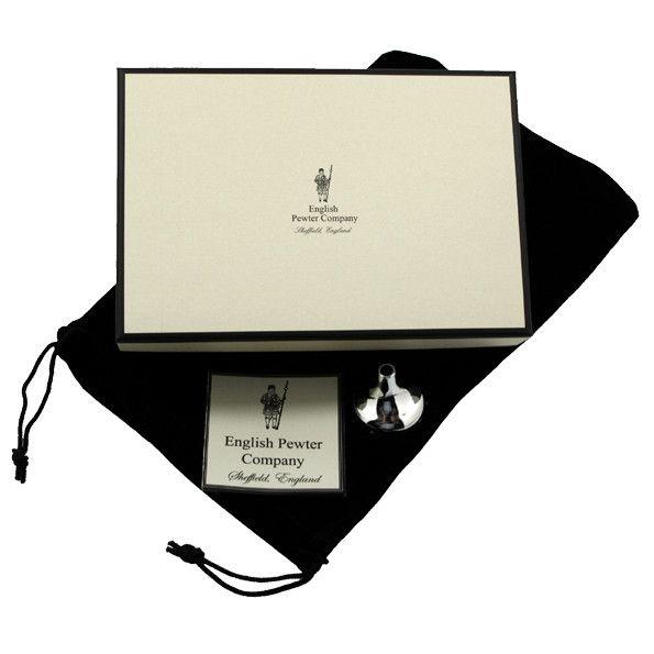 6oz Banded Pewter Hip Flask-Hip Flasks - Pewter-Yester Home