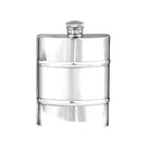 6oz Banded Pewter Hip Flask-Hip Flasks - Pewter-Yester Home
