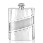6oz Banded Pewter Hip Flask-Hip Flasks - Pewter-Yester Home