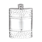 6oz Banded Pewter Hip Flask-Hip Flasks - Pewter-Yester Home