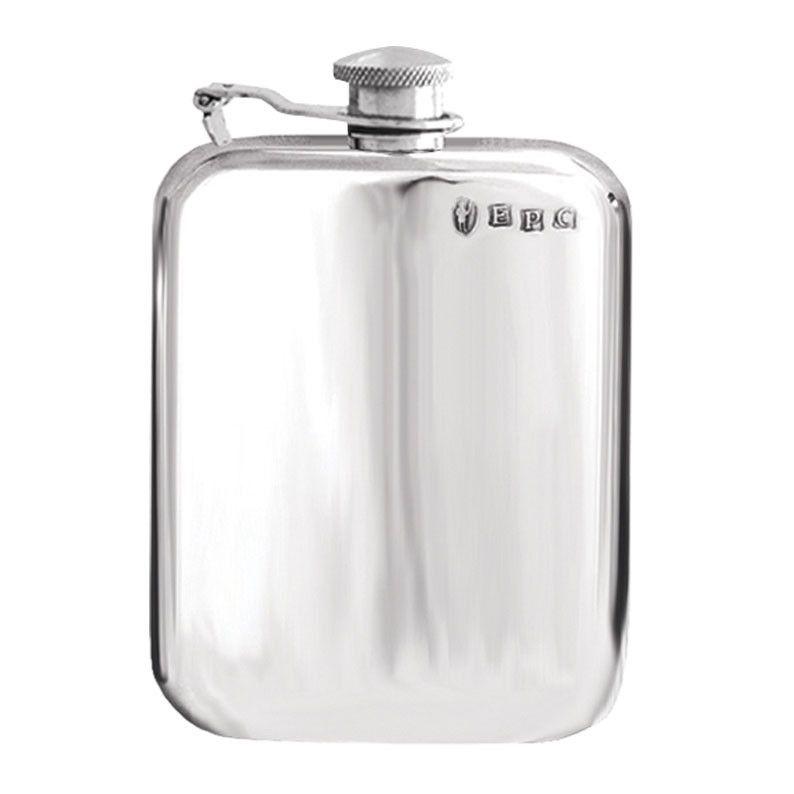 6oz Captive Pewter Hip Flask-Hip Flasks - Pewter-Yester Home