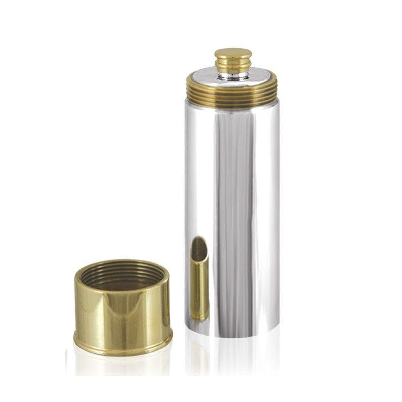 6oz Cartridge Pewter Hip Flask-Hip Flasks - Pewter-Yester Home