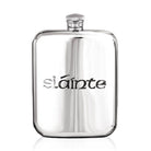 6oz Irish Slainte Pewter Hip Flask-Hip Flasks - Pewter-Yester Home