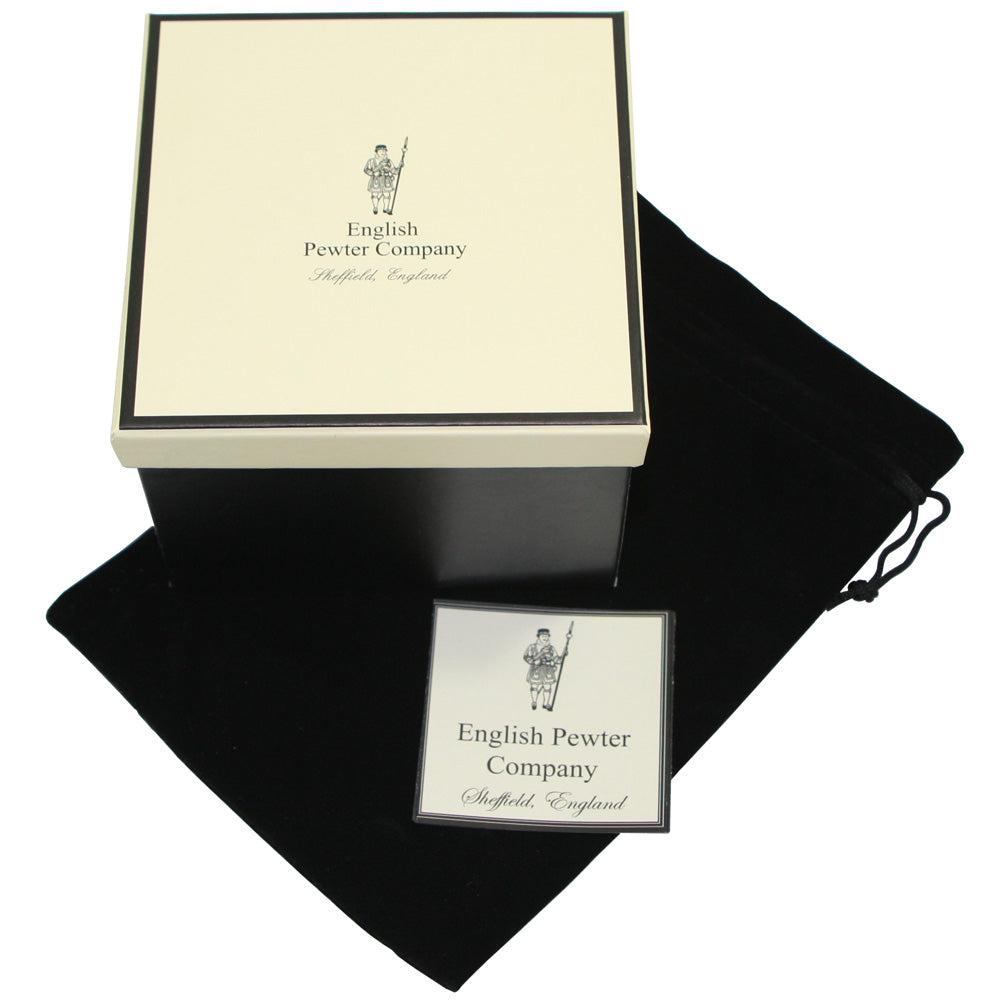 6oz Pewter Hip Flask with Embossed Highland Stag Design-Hip Flasks - Stainless Steel-Yester Home