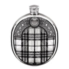 6oz Scottish Highland Pewter Hip Flask-Hip Flasks - Pewter-Yester Home