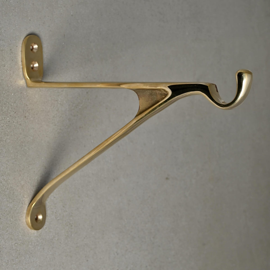 7 & 10 Inch Cast Brass Hanging Hook Bracket