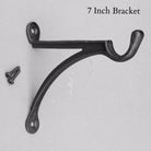 7 & 10 Inch Cast Iron Hanging Hook Bracket-Hanging Basket Brackets-Yester Home
