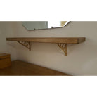 8 Inch Art Deco Brass Shelf Bracket-7 - 8" Shelf Brackets-Yester Home