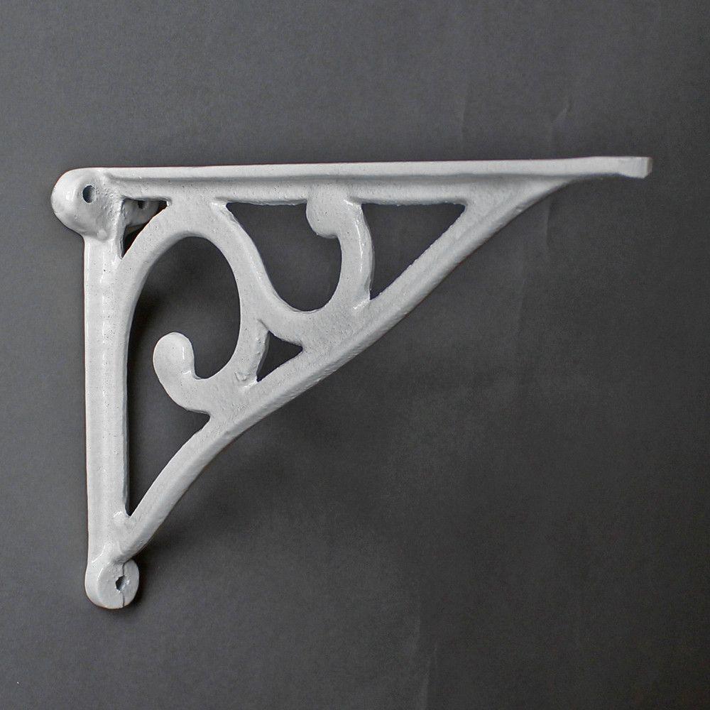 8 Inch Art Deco Cast Iron Shelf Bracket-7 - 8" Shelf Brackets-Yester Home