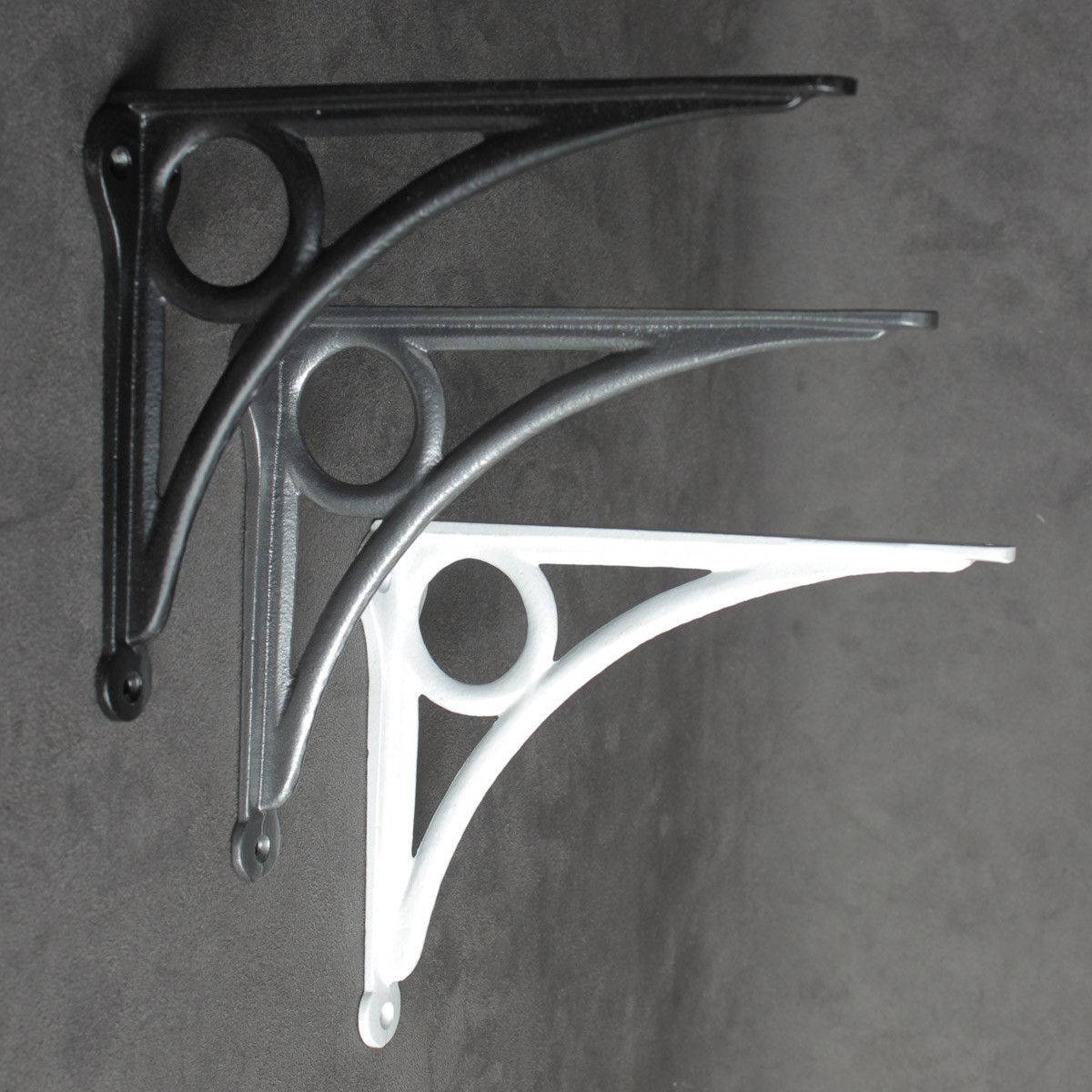 8 Inch Circle Cast Iron Shelf Bracket-7 - 8" Shelf Brackets-Yester Home